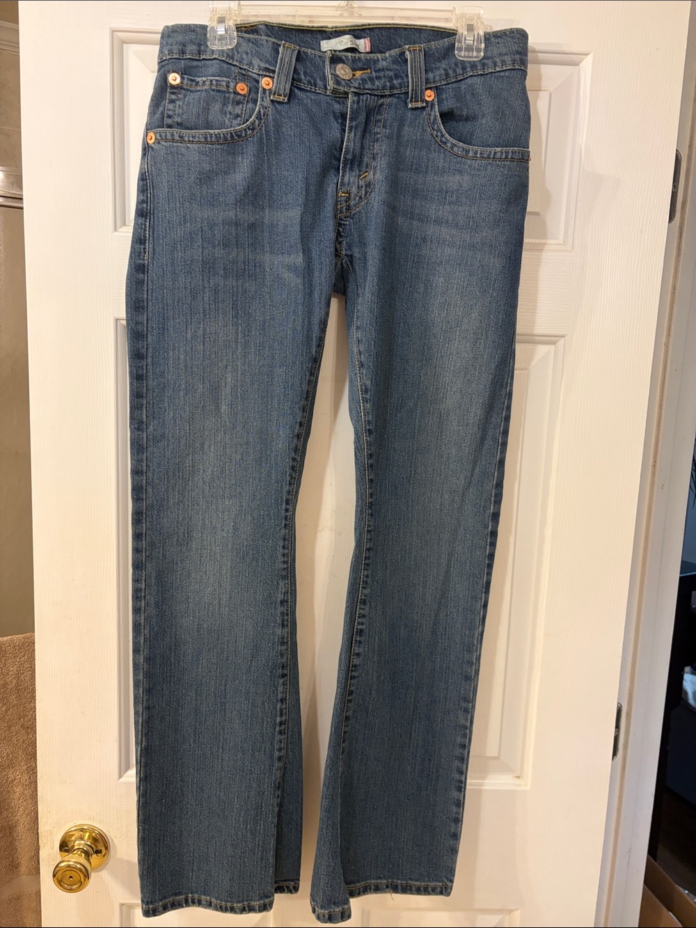 Levi’s Classic 542 low rise flare women Blue Denim Jeans 10M